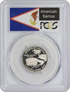 2009-S Flag Clad American Samoa State Quarter PR70DCAM PCGS 70 Deep Cam - Picture 1 of 2