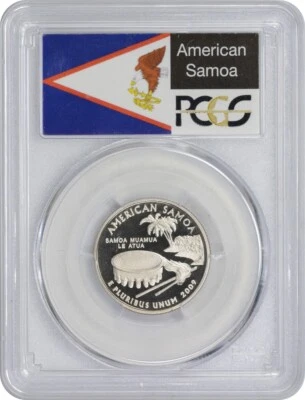 2009-S Flag Clad American Samoa State Quarter PR70DCAM PCGS 70 Deep Cam - Image 1 of 2