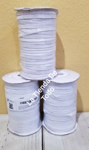 1/4" WIDE X 100 YARD LONG ELASTIC STRAP ROPE BAND ROLLS SPOOL 3 LOT SEWING READ - Bild 1 von 1