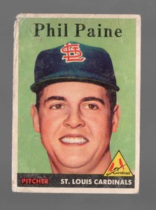1958 Topps #442 Phil Paine Fair/Good