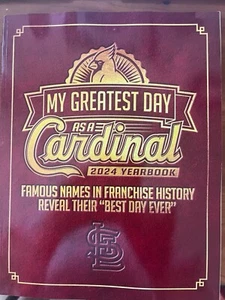 ANUARIO DE LOS CARDENALES SAN LOUIS 2024 "MEJOR DÍA DE LA HISTORIA" MLB CAMPEONES DE LA SERIE MUNDIAL - Imagen 1 de 1