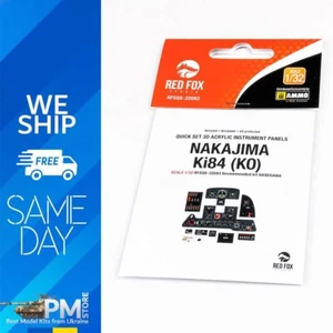 Red Fox QS-32093 1/32 Nakajima Ki84 (KO) 3D Acrylic Instrument Panel Hasegawa - Picture 1 of 8