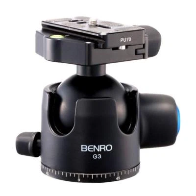 Benro G3 Tripod Ball head  (BEN-G3) Low Profile Anodised with PU70 QR Plate - Image 1 of 4