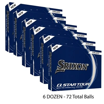 Pelotas de golf Srixon Golf Q-STAR TOUR (6) paquete de docenas, 72 pelotas COLOR: blanco Foto 1 de 4