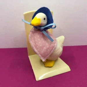 Seltene Beatrix Potter Jemima Puddle Duck beflocktes Spielzeug Sylvanian Families Figur 90er - Bild 1 von 7