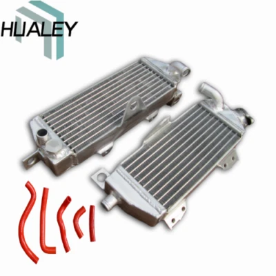 Radiador de aluminio + manguera de refrigerante para Kawasaki KDX200 1995-2006 / 1998-2005 KDX220R Foto 1 de 4