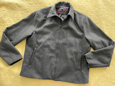 Alpine Swiss Mens Wool Blend Classic Zip Up Coat Short Jacket XL Retail $175