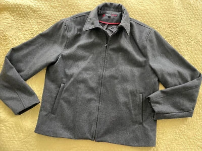 Alpine Swiss Mens Wool Blend Classic Zip Up Coat Short Jacket XL Retail $175 - Image 1 of 4
