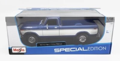 MAISTO SPECIAL EDITION 1:18 AUTO DIE CAST METAL FORD F150 PICK UP BLU ART 31462 - Immagine 1 di 3