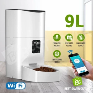 Petscene Automatic Pet Feeder Wi-Fi Smart Cat Dog Feeder with Remote Control 9L - Picture 1 of 12