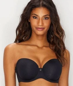 LEPEL BLACK LEXI STRAPLESS T-SHIRT BRA, SIZE 32DD NWOT - Picture 1 of 1