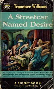 A Streetcar Named Desire Tennessee Williams 1947 Vint Paperback Art Cover Intro - Picture 1 of 2