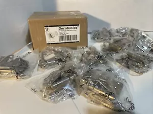 "Bisagras insertadas/offset Decobasics de cierre automático de 3/8"" 10 unidades/níquel satinado KN-36-SN—10" - Imagen 1 de 3