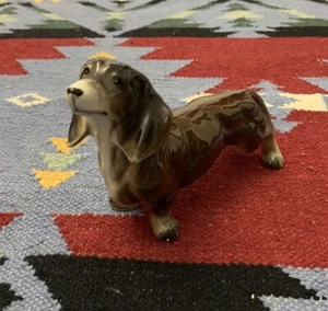 Dauchund Vintage Japan Figurine Mid Century Modern Dog Wiener Dog - Picture 1 of 11