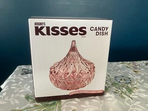Hershey's Kisses Crystal Covered Candy Dish by Godinger in Blush Pink New in Box - Picture 1 of 8