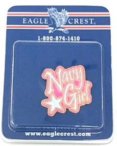 Eagle Crest - Navy Girl Military Lapel Pin 1"  - Picture 1 of 1