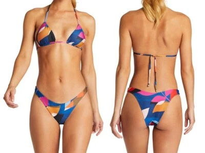 Vitamin A Gia Reversible Top  & High Leg Bikini Bottoms 10 / L set Formentera - Image 1 of 4
