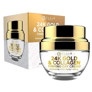 CLAIR BEAUTY 24K GOLD & COLLAGEN FIRMING DAY CREAM 1.69 OZ / 50 ML - Picture 1 of 1