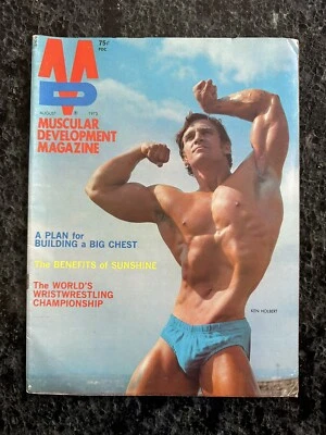 Muscular Development Magazine Bodybuilding Muscle August 1973 Ken Holbert - Image 1 of 4