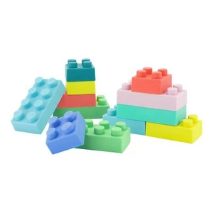 Infantino Super Soft Building Blocks, Easy-to-Hold for Babies & Toddlers, BPA... - Picture 1 of 9