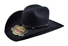Men's Black Western Cowboy Hat Vaquero The Old Beristain Luxury Style