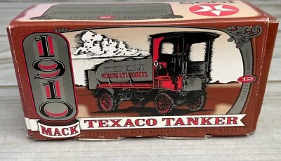 NOS MINT 1910 Mack Texaco Tanker Truck Die Cast Coin Bank 12th Series NIB - Image 1 of 4