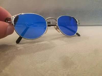Gafas de sol Jean Paul Gaulter JPG vintage 56-4177 color plata azul espejo LNS  Foto 1 de 4