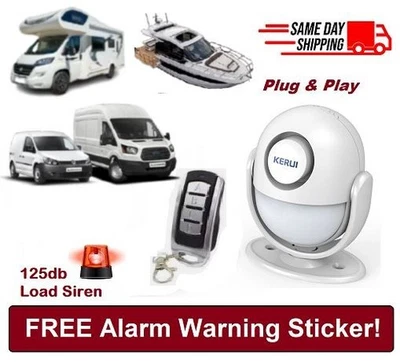New Van-Car-Camper-Motorhome Wireless Remote Alarm Security Entry Motion Sensor - Imagem 1 de 4