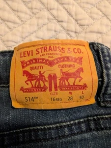 Levi's 514 Boys Straight Leg Jeans 16 Regular 28x30 - Picture 1 of 7