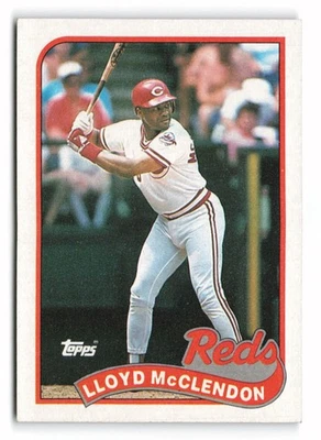 1989 Topps #644 Lloyd McClendon Cincinnati Reds - Image 1 of 2
