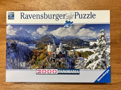 2000 Piece Panorama Jigsaw Puzzle Ravensburger Neuschwanstein Castle Rare Puzzle - Image 1 of 2