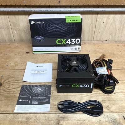 Corsair CX430 75-001666 430W ATX PSU Bronze 80+ Power Supply OPEN BOX - Image 1 of 4