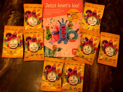 HEY CLAY MONSTER Knete REWE 30 Stück Neu u Flyer - Bild 1 von 2