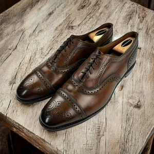 Allen Edmonds "STRAND" Leder Cap-Toe Oxford-Schuhe 12 D Mahagoni USA + Schuhspanner - Bild 1 von 24