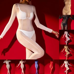 Durchsichtiger Body ultradünne Strumpfhose Ganzkörperstrumpf normale Länge - Bild 1 von 18
