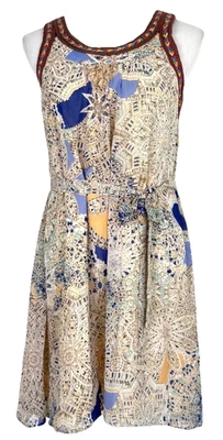 Vestido Esley Mujer Talla S Ditzy Floral Bordado Boho Sin Mangas Bohemio Foto 1 de 4