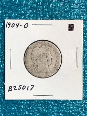 U.S. Coin Silver 90% 1904 O Barber Quarter - Image 1 of 2