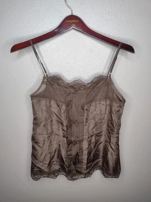 Camiseta sin mangas Alpha Lux para mujer Camisola de encaje Malla Y2K Bohemia a cuadros P Foto 1 de 4