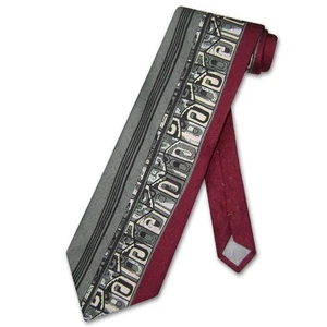 Corbata de cuello Antonio Ricci de seda hecha en ITALIA diseño geométrico para hombre #3101-3 - Imagen 1 de 2