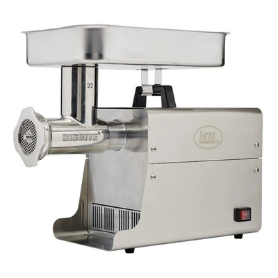 LEM Food Grinder Big Bite #22 Electric 1 Horsepower Stainless Steel - Image 1 of 4