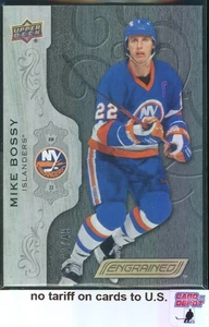 2018-19 Upper Deck Engrained Black #47 Mike Bossy 01/49 - Picture 1 of 2