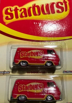 Hot Wheels '66 Dodge A100 Starburst~ *LOTE (2 coches) Real Riders🔥 Foto 1 de 4