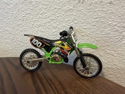 Hot Wheels Moto-X Mike Brown #100 Dirtbike Toy Kawasaki Motocross Moto Mx Rare - Image 1 of 4