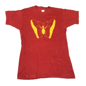Vintage 70s Kalso Earth Shoes Mayo Spruce Red Butterfly Shoes T Shirt Tag Small - Picture 1 of 8