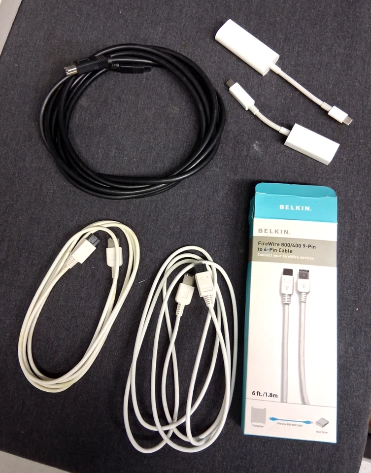 Nikon LS-9000 o LS-8000 cavi firewire + adattatori - Immagine 1 di 1