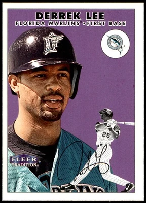 Derrek Lee 2000 Fleer Tradition #61 Florida MLB LEER ENVÍO GRATUITO AutographDen Foto 1 de 2