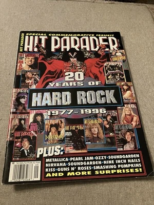 HIT PARADER MAGAZINE 1996 KISS Centerfold POSTER 20 Years Of Hard Rock - Image 1 of 4