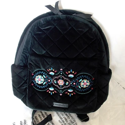 Mochila pequeña de terciopelo Vera Bradley ADORNOS DE INVIERNO NUEVA CON ETIQUETAS Foto 1 de 4