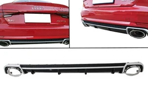 Diffusore per Audi A4 B9 8W 16-18 Punte Sedan Avant RS4 Look - Imagen 1 de 3