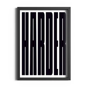 Tipografía más dura impresión de cotización enmarcado dormitorio arte de pared hogar oficina póster decoración - Imagen 1 de 20